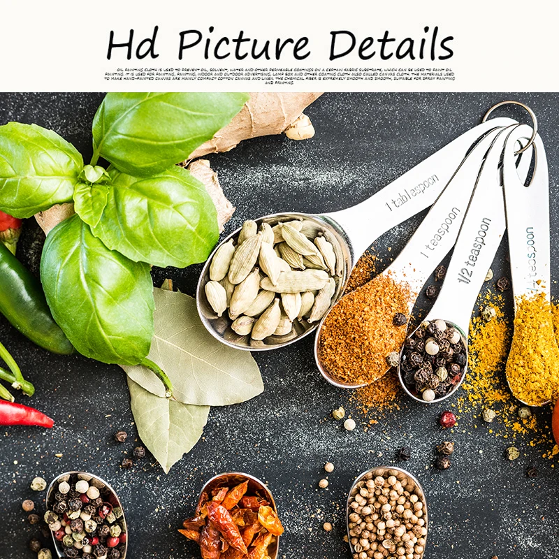 Кухонная Картина на холсте различные специи Куадрос скандинавские постеры и