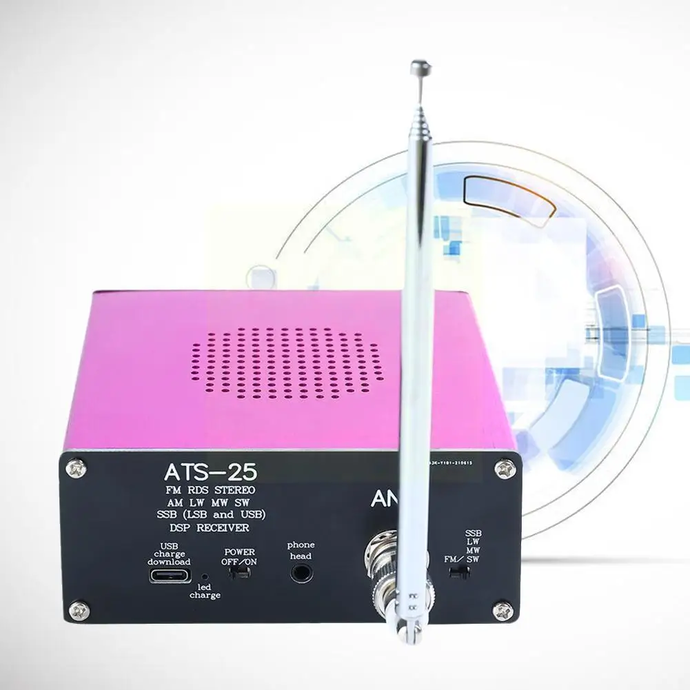 

Aluminium Alloy All-Band Radio Receiver FM LW(MW SW) SSB Radio Battery Quick Touching Screen Channel HAM Search Radio Band C5D5