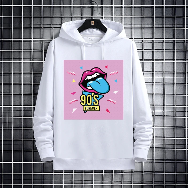 

Autumn/winter 2020 women's style 90S printed long-sleeve hoodie for men and women matching hoodie street clothes Couples Tops