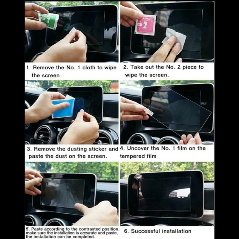 Anti-fingerprint 15 Inch HD Car Navigation Screen Protector Film Tempered Glass For Tesla Model 3 | Компьютеры и офис