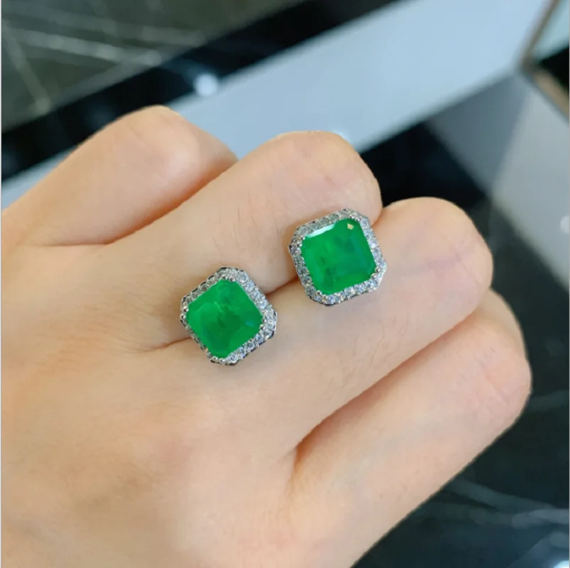QTT Фирменная Новинка Paraiba Изумрудный квадратный Турмалин драгоценный камень