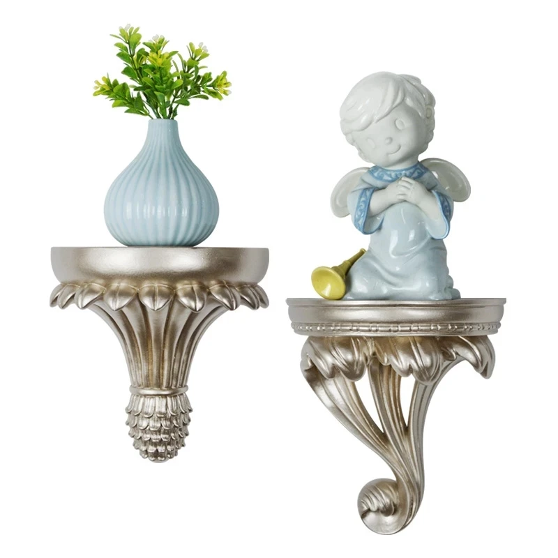 

European Minimalist Wall Decoration Resin Storage Rack Crafts Creative Wall Hanging Wall Shelf Decorative Partition Housekeeper