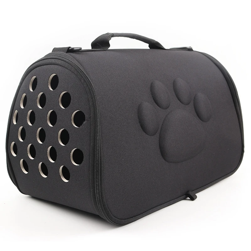 

Dogs Cat Folding Pet Carrier Cage Collapsible Puppy Crate Handbag Carrying Bags Pets Supplies Transport Accessories Black