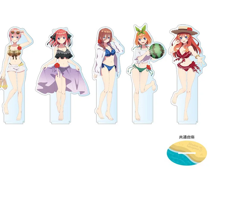 

Аниме The quintessence Quintuplets Nakano Ichika Miku фигурка на акриловой подставке, демонстрационная модель, табличка, декор для стола, серия купальников