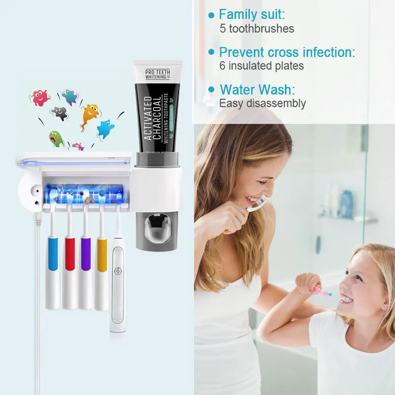 Ультрафиолетовая зубная щетка стерилизатор Антибактериальный УФ светильник