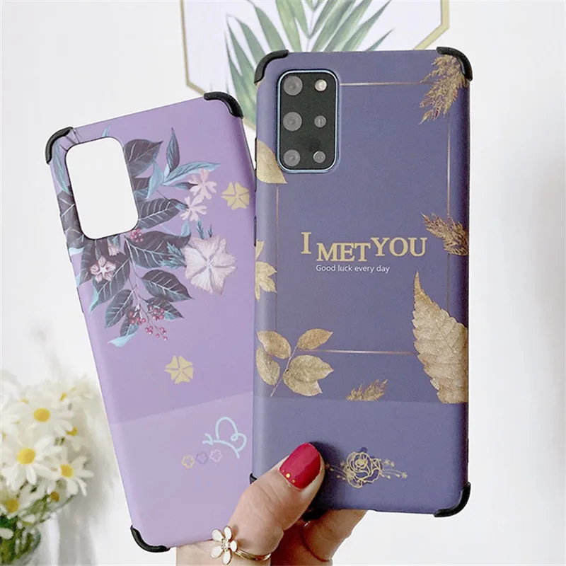 

Luxury Flower Anti-drop Case For Samsung Galaxy S20 Fed Edition S20 Ultra Plus A42 A21S A51 A71 A50 A70 A70E M11 M30S Back Capa