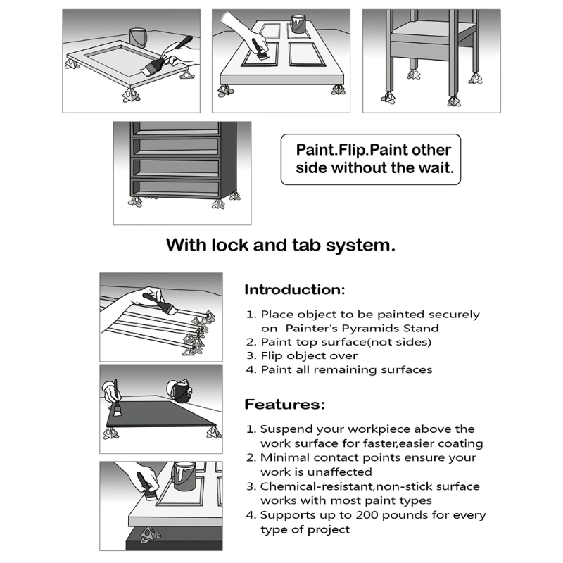 

Practical Mini Spray Paint Rack, The Painters Pyramid Rack, A Spray Paint Combo Tool For Canvas And Cabinet Doors