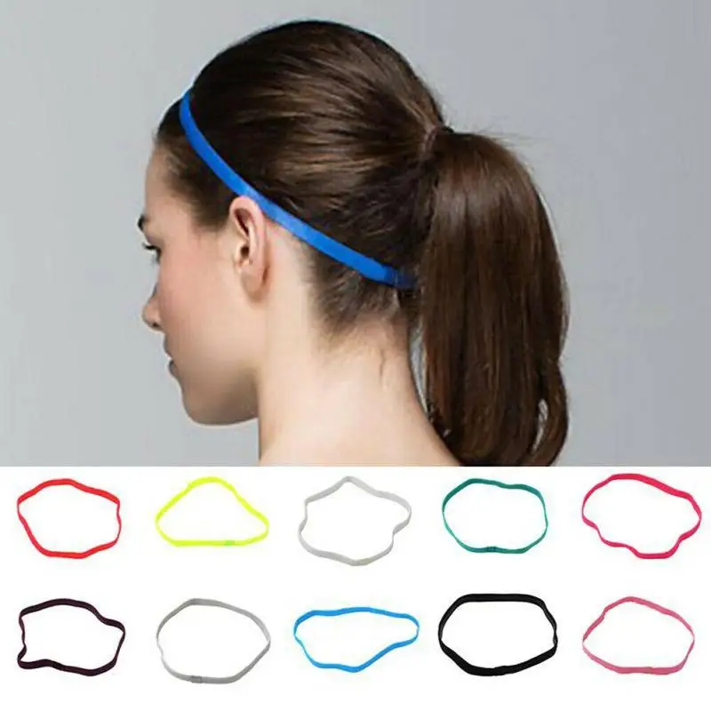 

Fashion Candy-colored Sports Headband Non-slip Elastic Rope Sports Running Headdress