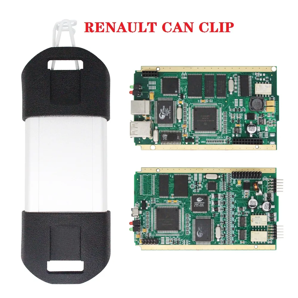 

For Renault Can Clip Full Chip V205 With CYPRESS AN2135SCDialogys+Pin Extractor+Reprog V191 OBD Scanner Car Diagnostic Interface