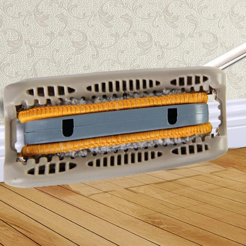 Двухсторонняя плоская Швабра для мытья без рук деревянного пола швабра с нажимом