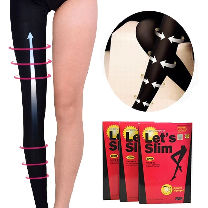 1 Pair Women Slim Tights Compression Stockings Pantyhose Varicose Veins Pantyhose Fat/Calorie Burn Leg Shaping Stocking