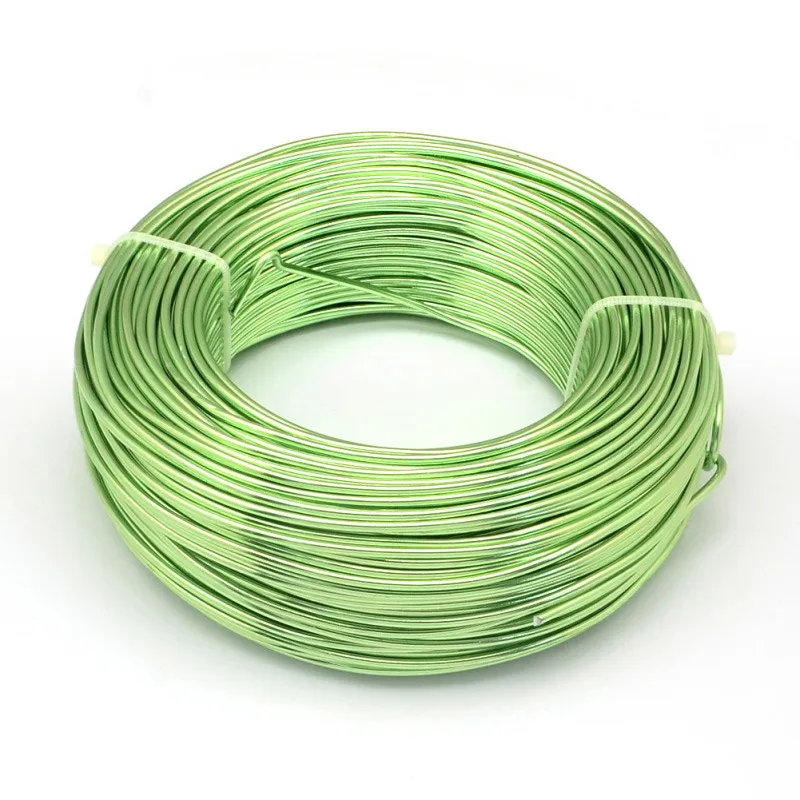 LawnGreen 500g 0,6/1,2/1,5/2,0/3,0 мм алюминиевая проволока DIY компоненты ювелирных изделий Аксессуары Поиск делая ожерелья Браслеты Ремесла поставок - Цвет: LawnGreen