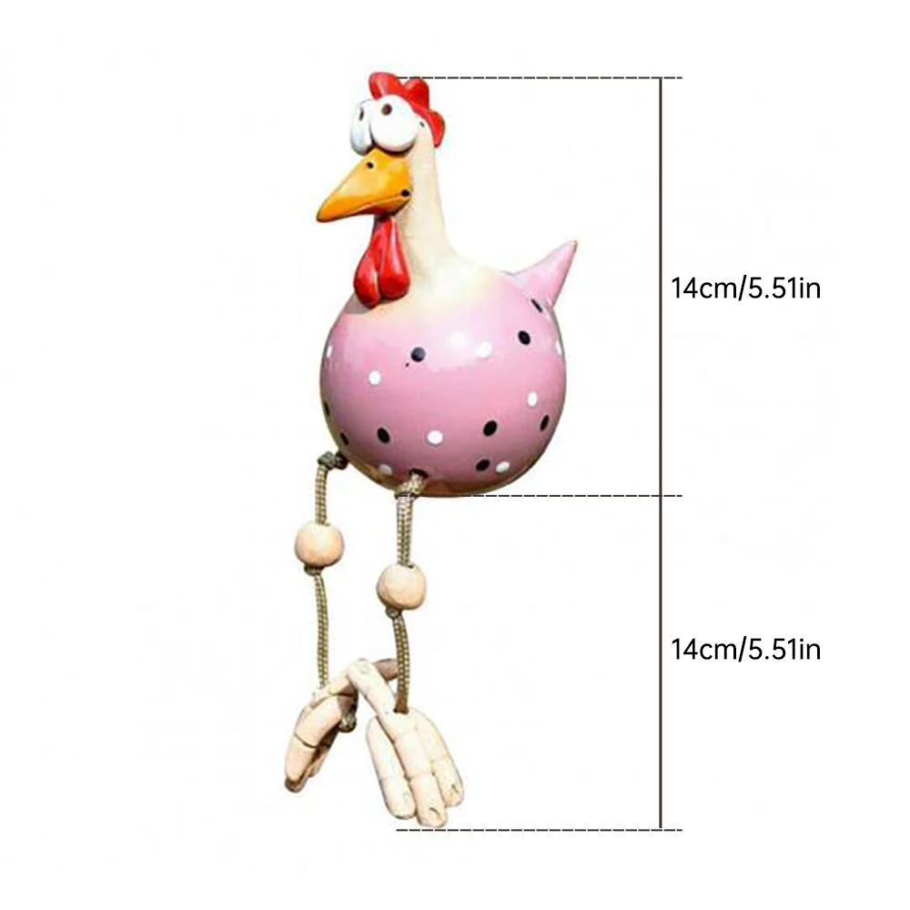 

Hen-rooster-ornaments Ceramic Chicken Garden Ornament Animal Pottery Figure Funny Art-decorative Stakes Decor Home Decoration