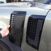 silverblack for land rover defender 110 90 2020 2022 car fender air vent side vents grill net cover stickers car accessories
