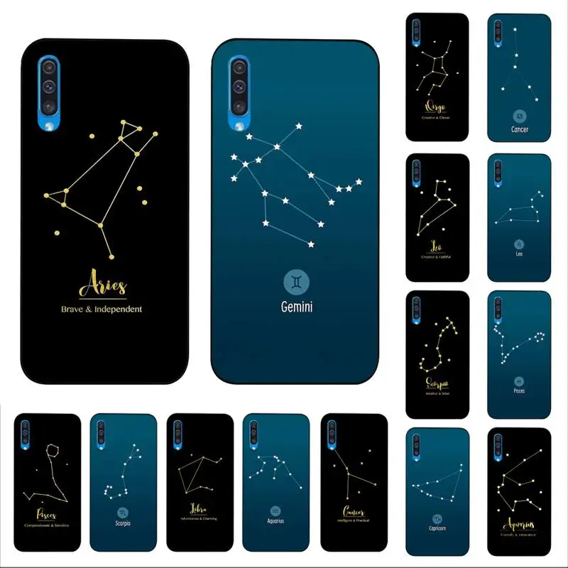 

YNDFCNB 12 constellations zodiac signs Phone Case for Samsung A30s 51 5 71 70 40 10 20 s 31 A7 A8 2018