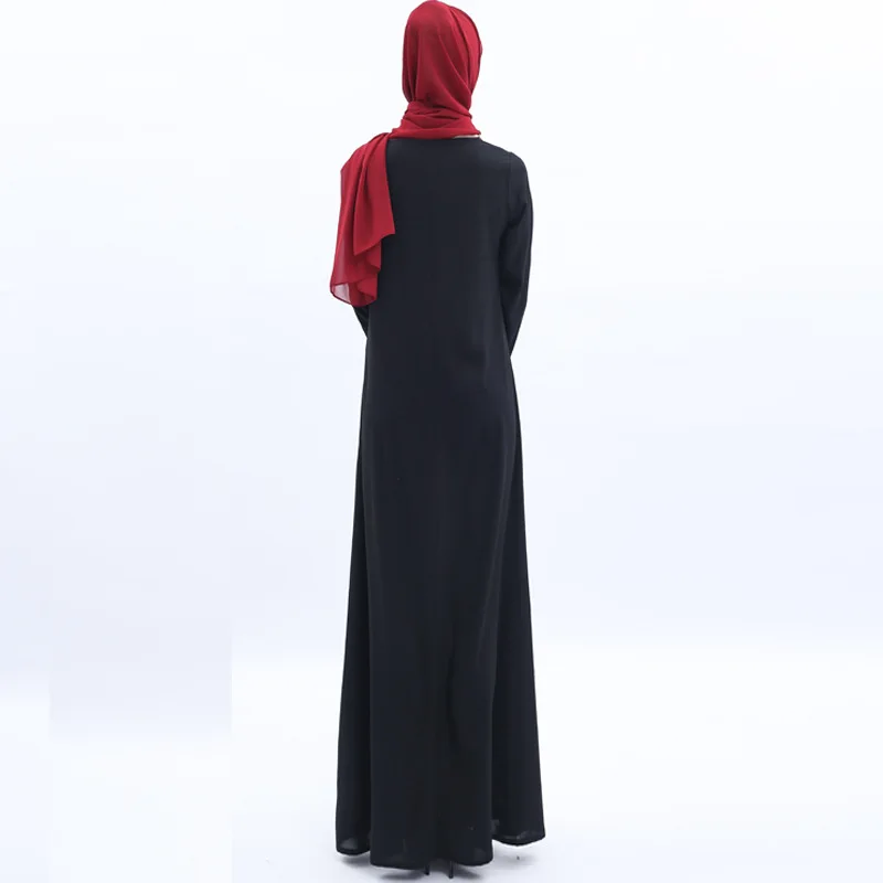 Abaya Длинное Макси мусульманское платье Турция женское платье хиджаб платье с длинным рукавом Дубай Арабский турецкий мусульманские платья Tesettur Elbise Caftan