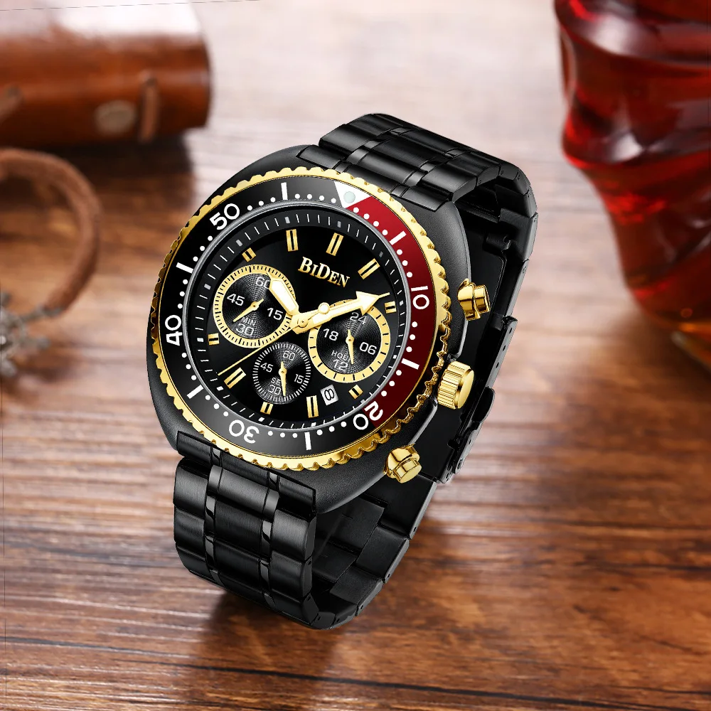 Часы наручные BIDEN мужские с большим циферблатом брендовые уникальные спортивные