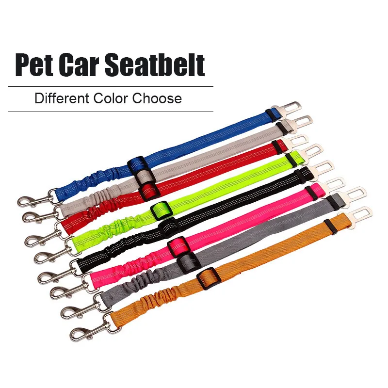 2 шт. регулируемый эластичный нейлоновый ремень безопасности для собак|Поводки