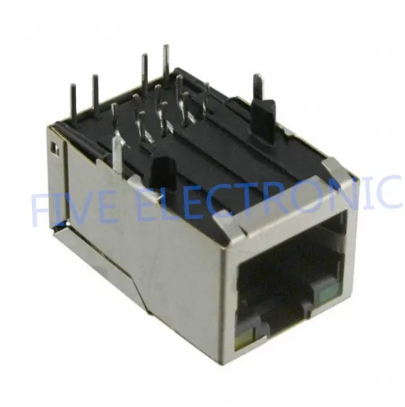 J1026F01P 1 порт RJ45 соединитель Magjack сквозное отверстие 10/100 Base TX J1026F01PNL|Соединители| |