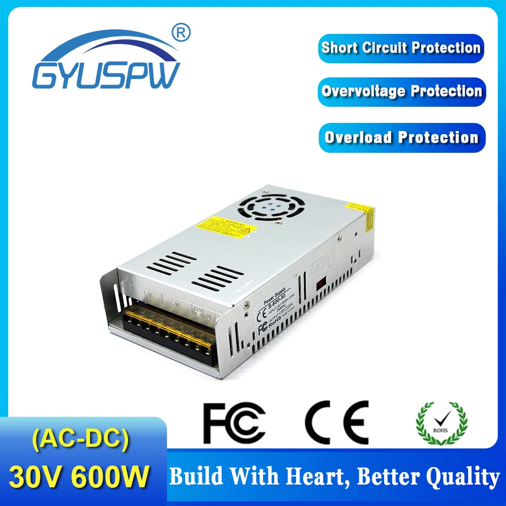 DC48V 400W трансформатор освещения AC110V 220V к DC 24V 12V 36V 32V 48V 30V 60V 600W импульсный источник