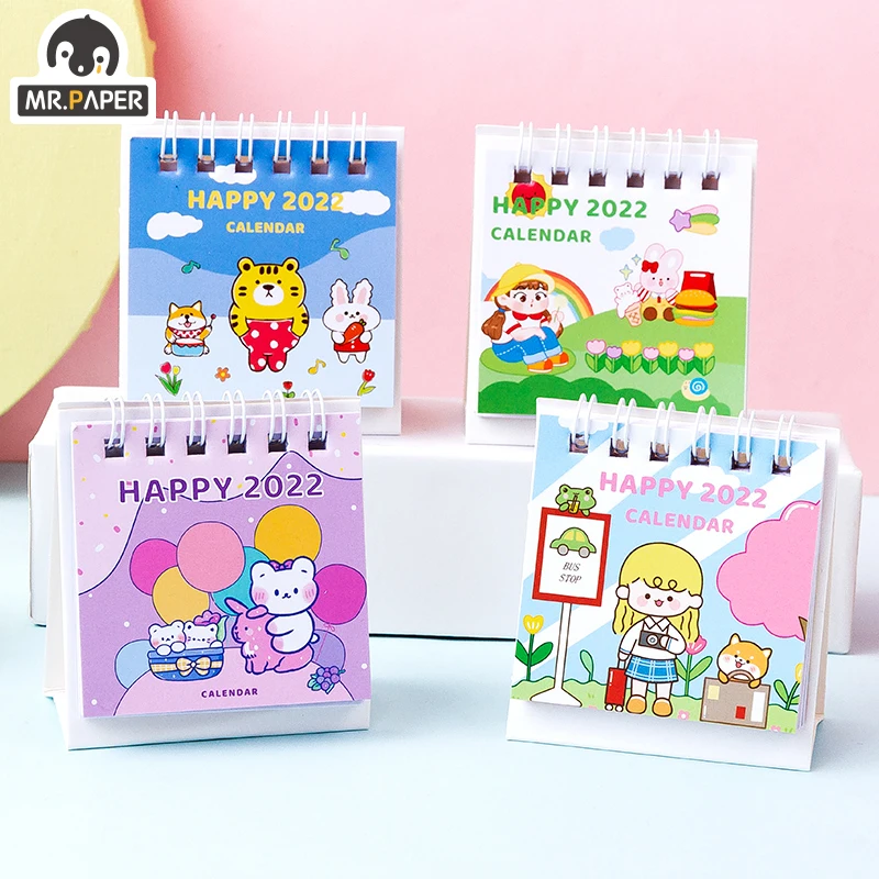 Mr. Paper Honeyfriend Series настольный мини-календарь 2022 креативный настольный мини-календарь для обучения ежедневной работе - изображение
