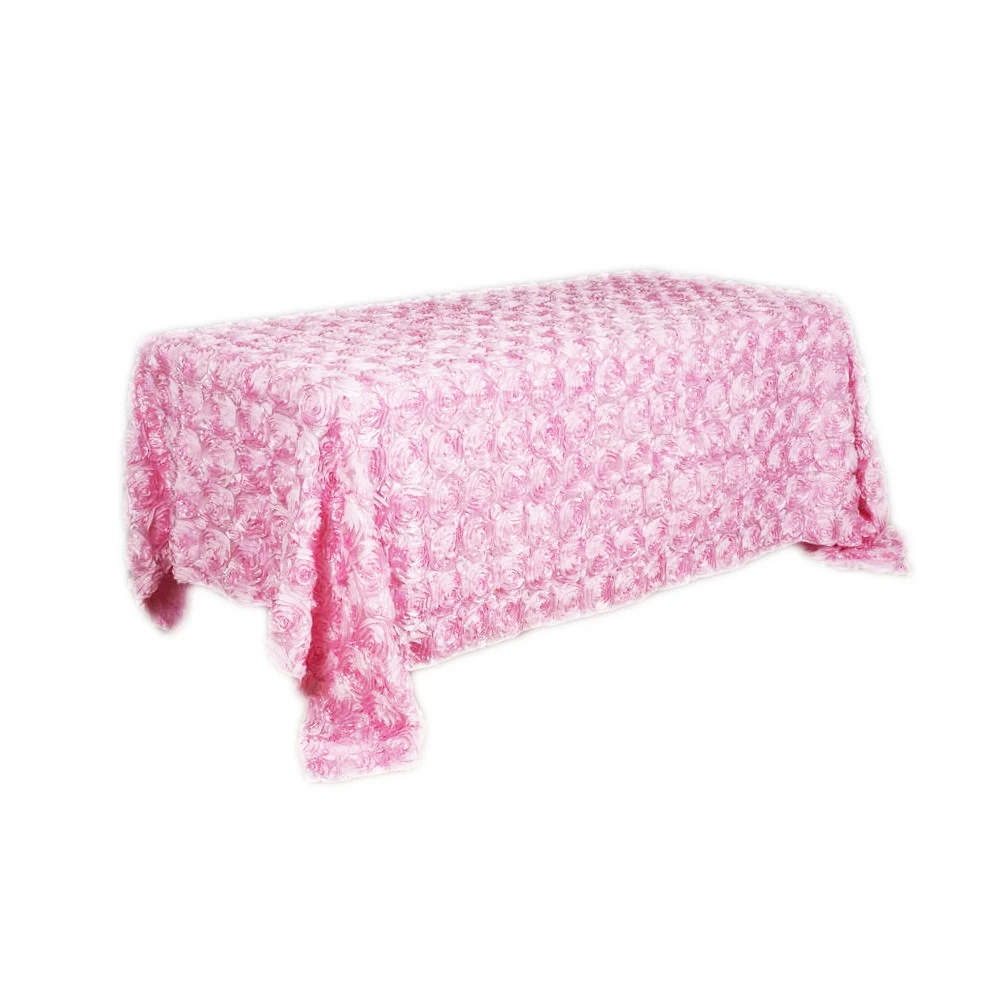 Прямоугольная 3D атлас с розочками скатерть для домашнего стола декор свадебной