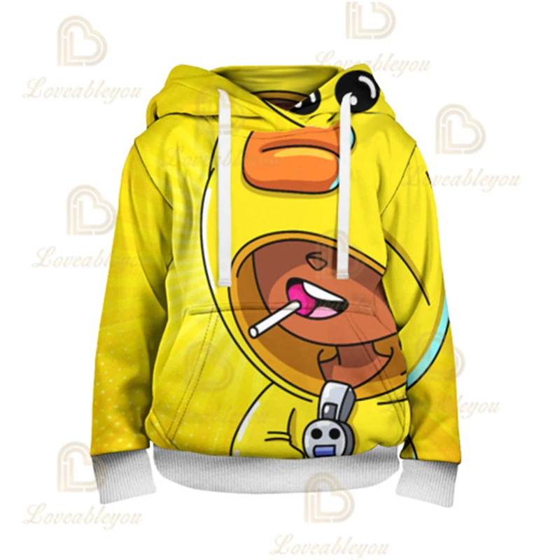 

Hoodie Kids 3D Crow Leon Poco Clothes Browl Hoodies Sweatshirts Costume Game Character Child Gift