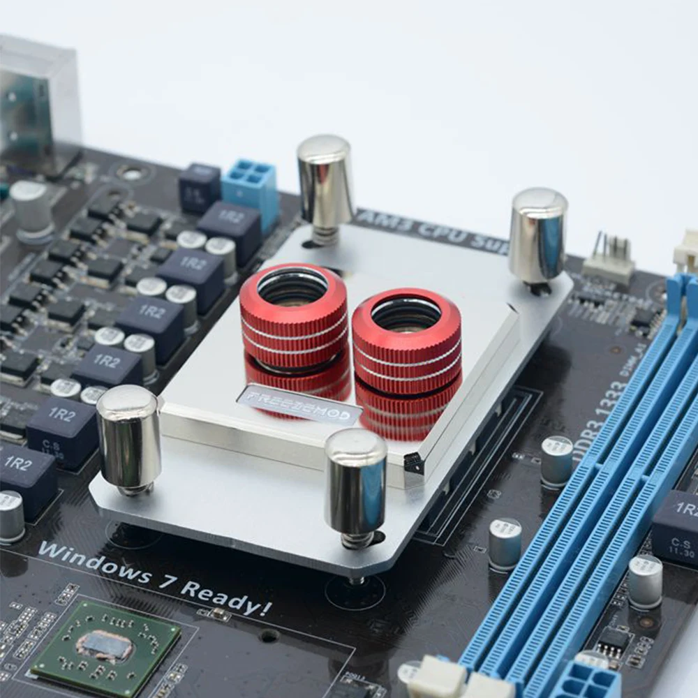 

FREEZEMOD Full Metal CPU Water Cooler Block White For AMD AM2 AM3 AM4 MOD Water Cooler Watercooling Micro Channel