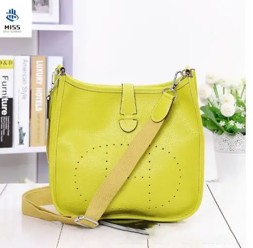 

2020 new women's bag Luxury design handbags original lychee pattern shoulder messenger bag Leather handbag