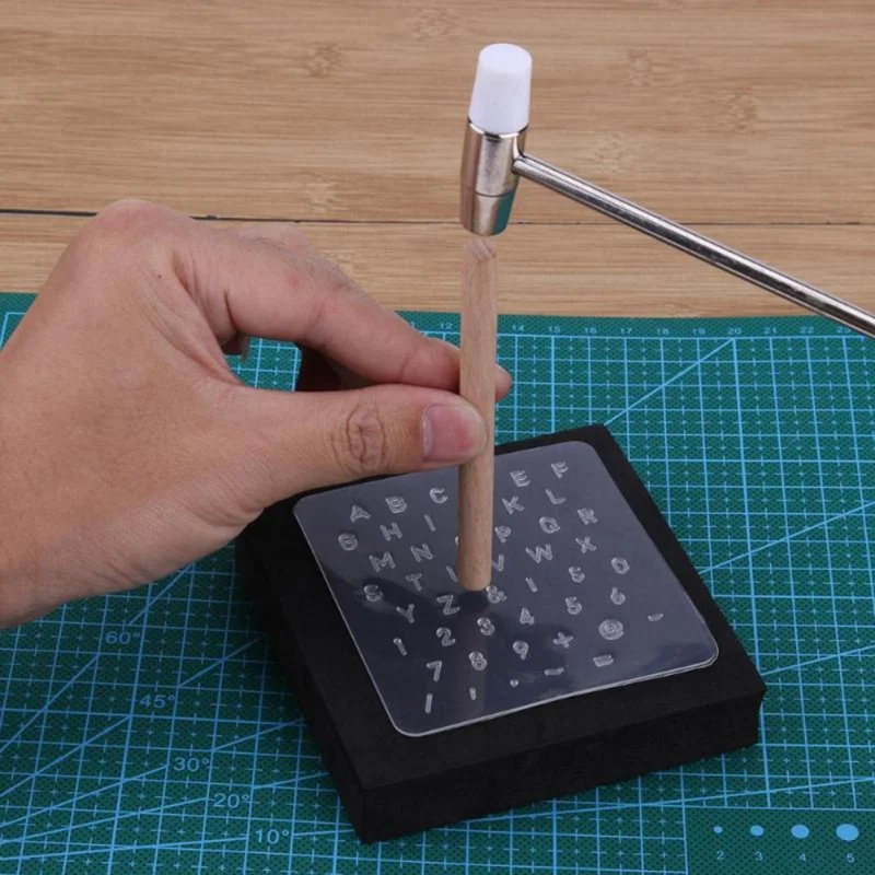 1 компл. DIY кожаный штамп инструмент пластиковые штамповки буквы алфавита номер