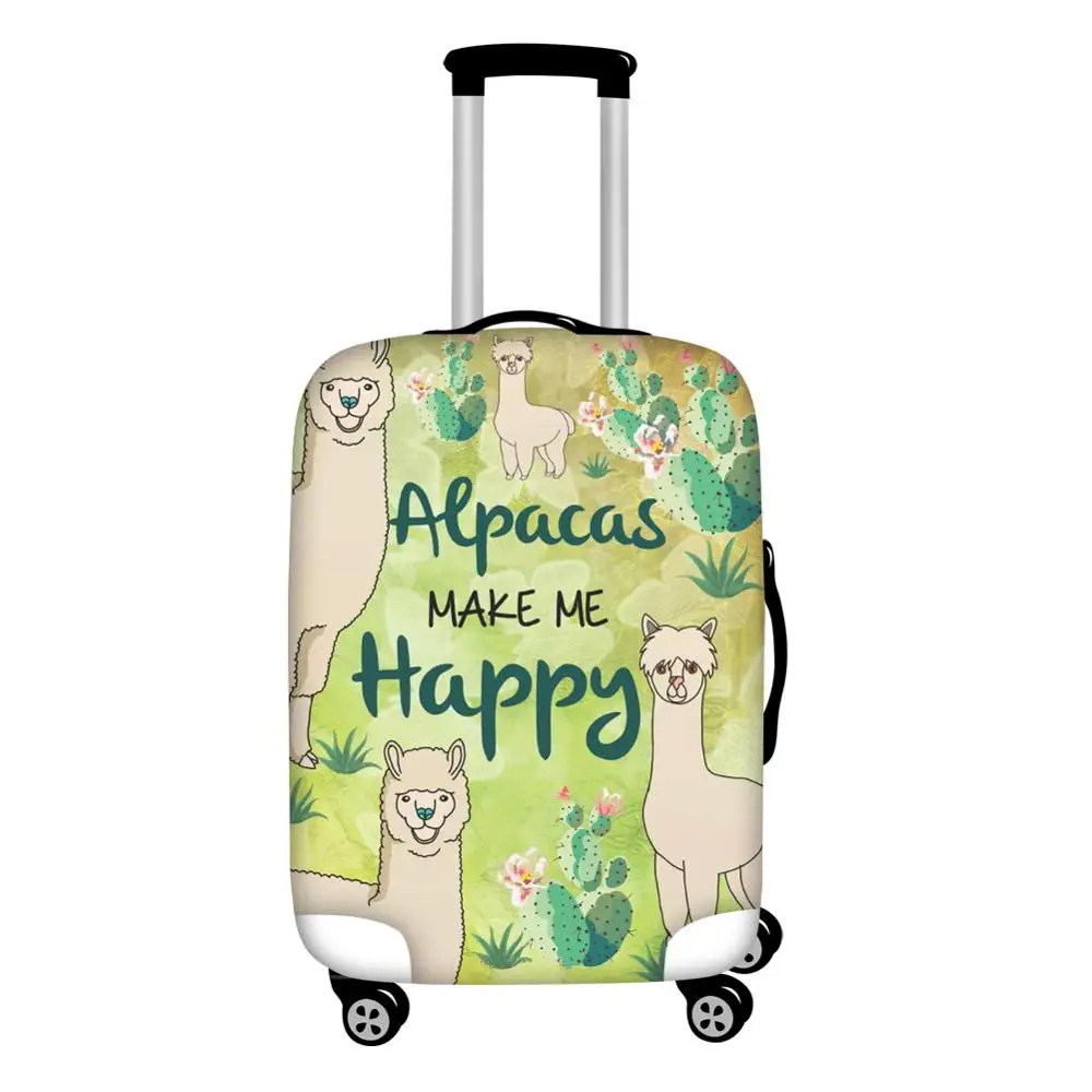 HXA73 Coloranimal Альпака утолщенный эластичный багажный Защитный багажный костюм для 18-30 дюймов пылезащитный чемодан сумка на молнии аксессуары для путешествий - Цвет: HXA73