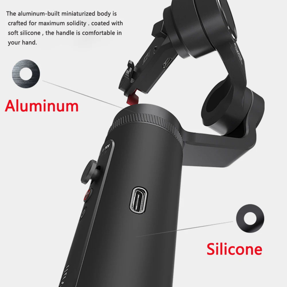 Zhiyun Smooth Q гладкой Q2 3-осевой ручной шарнирный стабилизатор для камеры для iPhone Xs 8Plus 6plus samsung Galaxy смартфон