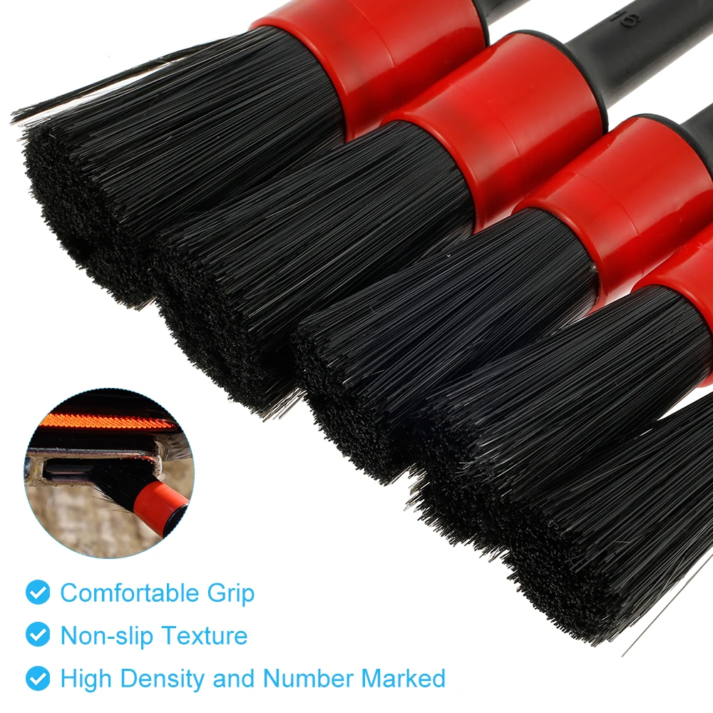 

Detailing Dust Brush Set Car Interior Clean Care Brush Engine Emblems Wheels Air Vent Cleaning Tools Auto Accessories