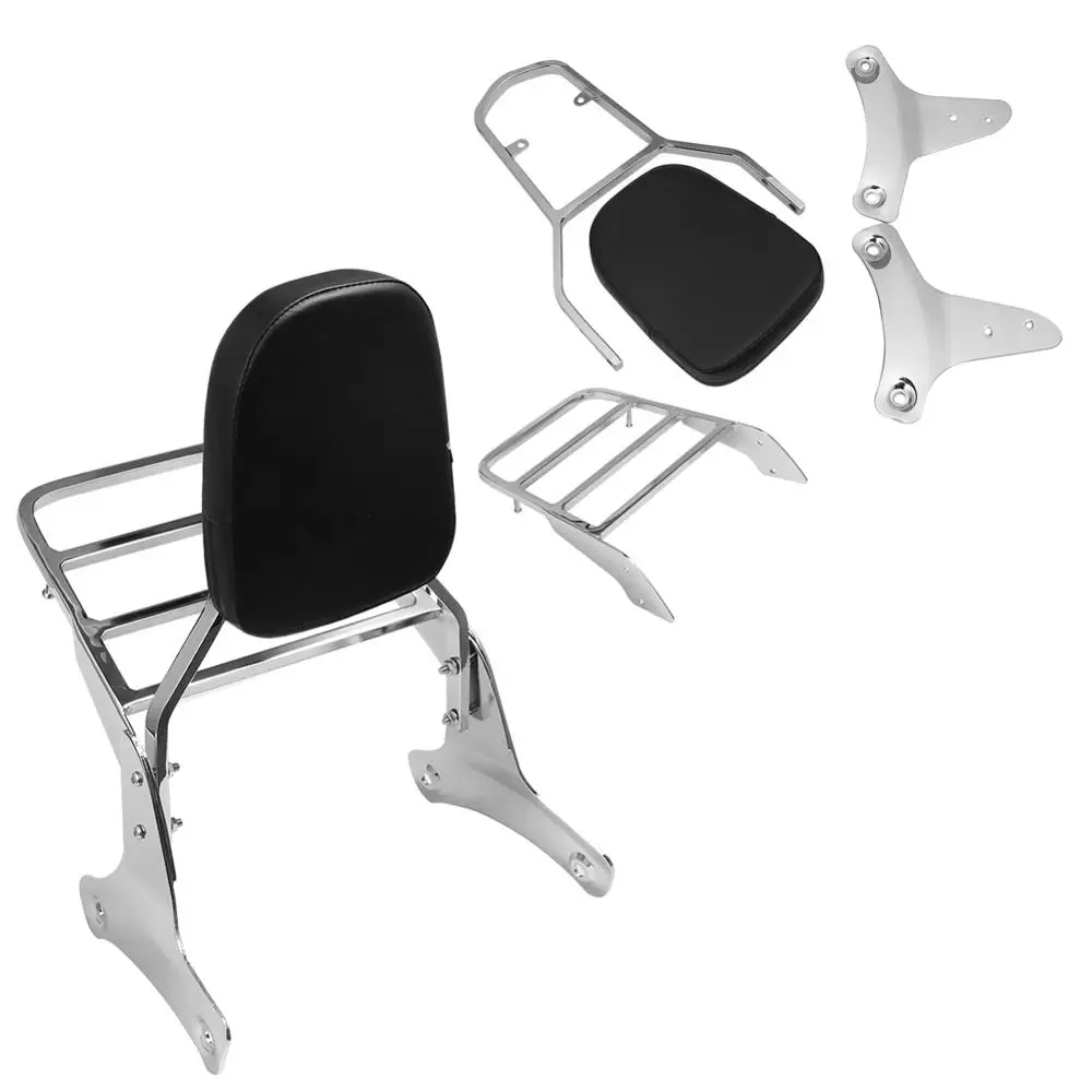 Задняя часть мотоцикла Sissy Bar с багажной рейкой для Honda Shadow VT750 VT400 97-03 | Автомобили и