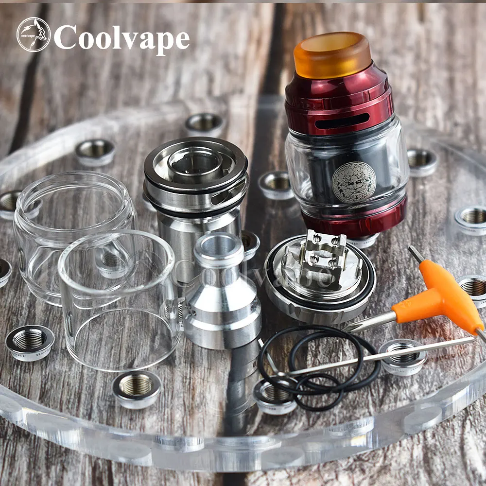 coolvape Zeus RTA Atomizer 3.5ml 4.5ml 510 thread vape tank with vaporizer rta rebuildable e cigatomizer vs X mesh | Электроника