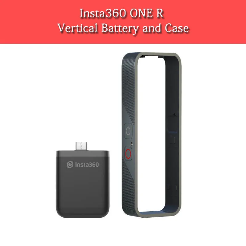 Оригинальный Вертикальный Аккумулятор Insta360 ONE RS с вертикальным Бампером для Мода