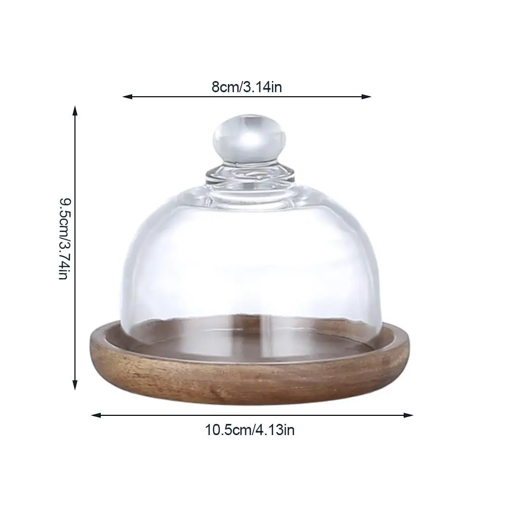 Многофункциональная мини-подставка для торта из акации с крышкой | Дом и сад