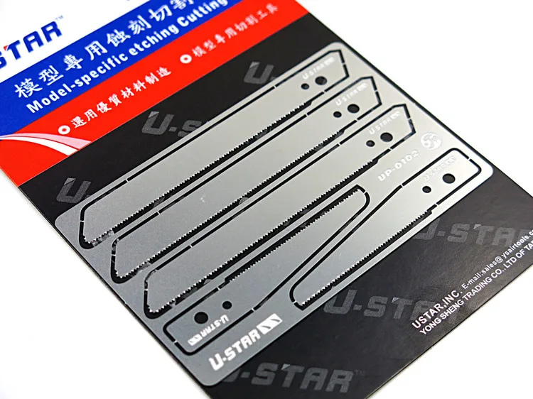U-STAR UA-80102/UP-0102 фото-травленый режущий инструмент-набор пилы и писца#1, хобби мини-бритвенная пила, Сделано в Тайване