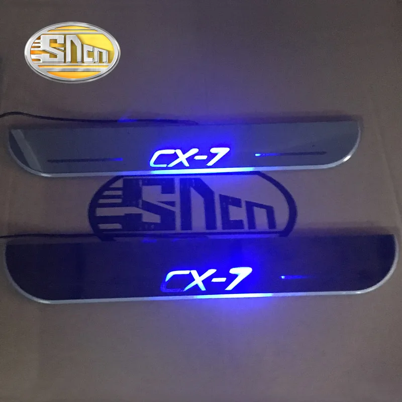 SNCN Автомобильный светодиодный дверной порог для Mazda CX 7 CX7 2007 2019 2020 ультра тонкий