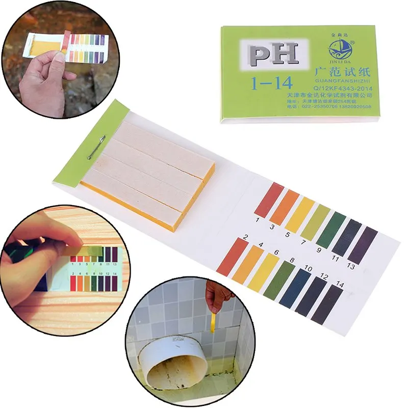 

2/4 x Set of 80pcs pH test strips Full PH Meter PH Controller 1-14st Indicator Litmus Paper Water Soilsting Kit HOT SALE