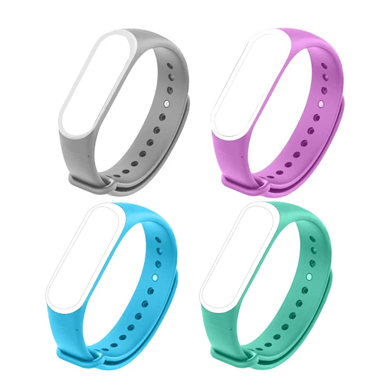 Цветной силиконовый ремешок на запястье для mi band 4 для Xiaomi mi Band 4 браслет mi band 4 аксессуары для ремешка