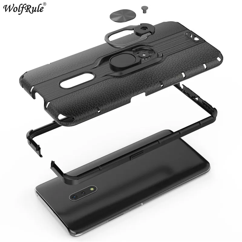For OPPO Realme X Case K3 Phone Bumper Ring Bracket Armor Protective Back Cover |