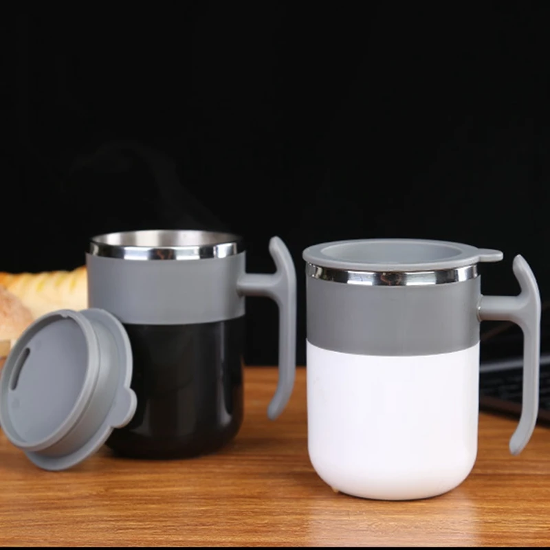 

HOT-No Battery Automatic Self Stirring Mug Cup Coffee Milk Mixing Mug Smart Temperature Adjustment Juice Mix Cup Drinkware for G