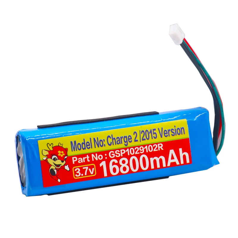 Аккумулятор GSP1029102R большой емкости 16800 мАч для JBL Charge 2 Plus + charge 3 версия 2015 батареи