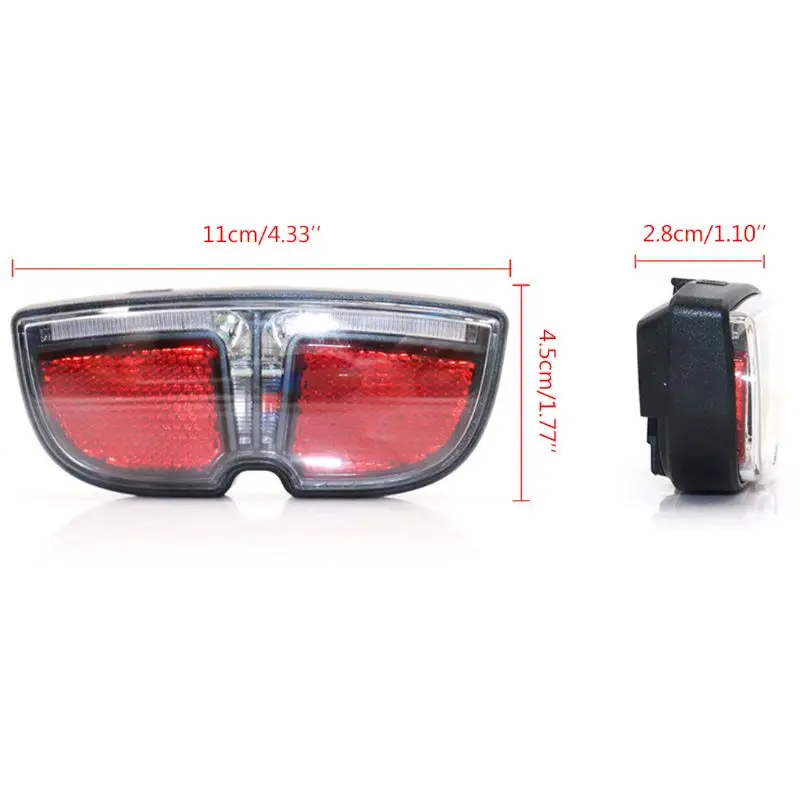 

Bicycle Rear Light Safety Warning Bike Lamp Waterproof Red Cycling Taillight