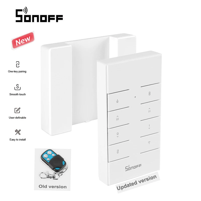 SONOFF RM433 пульт дистанционного управления+ база обновленная версия подходит для SONOFF Basicrf/Slampher/iFan03/4CHProR2/433 RF мост