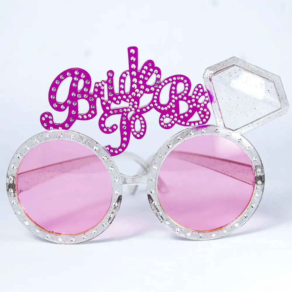 Очки невесты To Be розовые блестящие бриллиантовые изделия Солнцезащитные очки