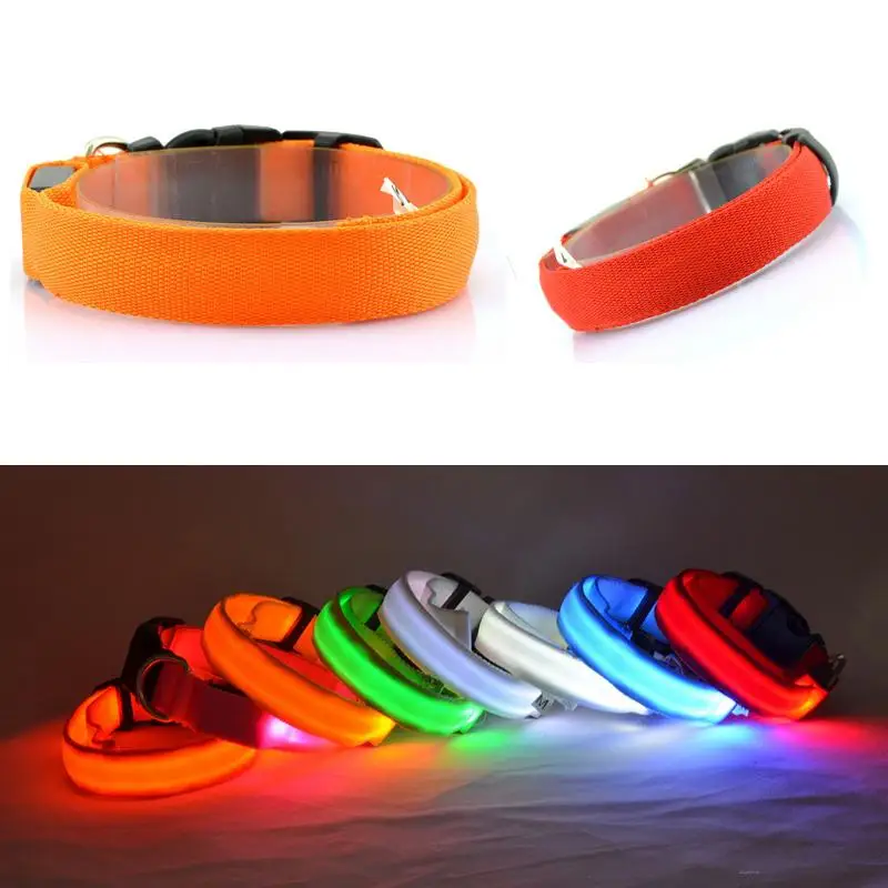 

USB Charging Led Dog Collar Anti-Lost/Avoid Car Accident Collar For Dogs Puppies Dog Collars Leads LED Supplies Pet Products