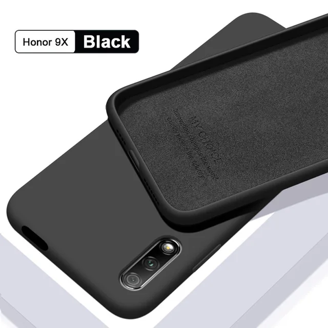 Приятный для кожи чехол Huawei Honor 9X жидкий силиконовый тонкий мягкий из микрофибры