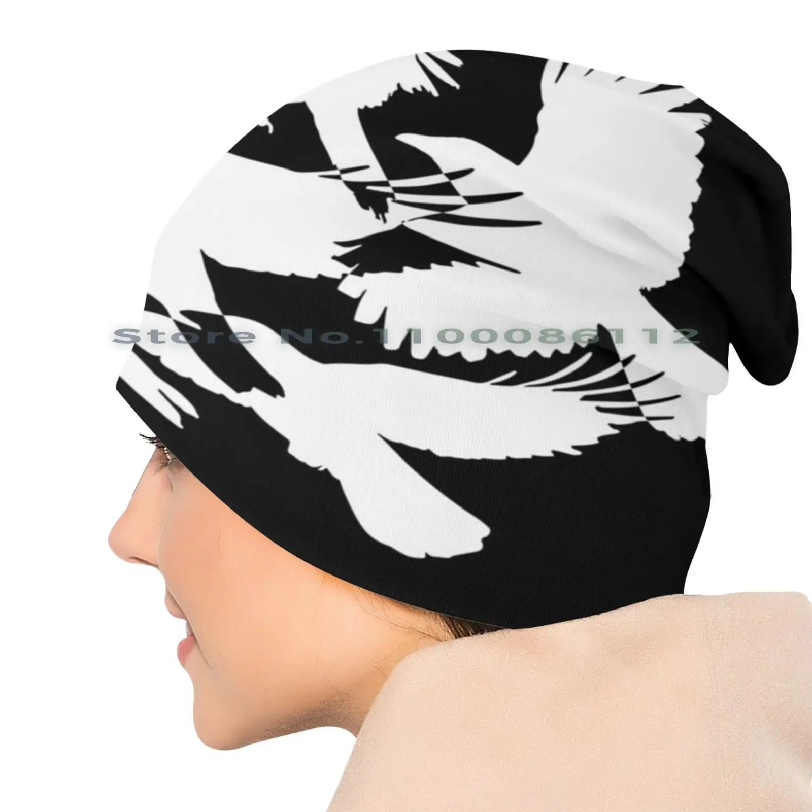 Летающая Панама с силуэтом ворон шляпа от солнца вороны убийца флок мафия птицы